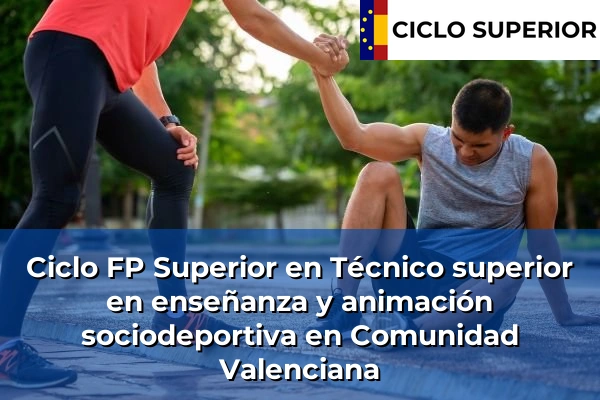 Ciclo FP de Grado Superior de Técnico superior en enseñanza y animación sociodeportiva en Comunidad Valenciana