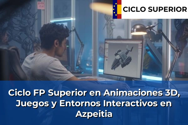 Ciclo FP de Grado Superior de Animaciones 3D, Juegos y Entornos Interactivos en Azpeitia