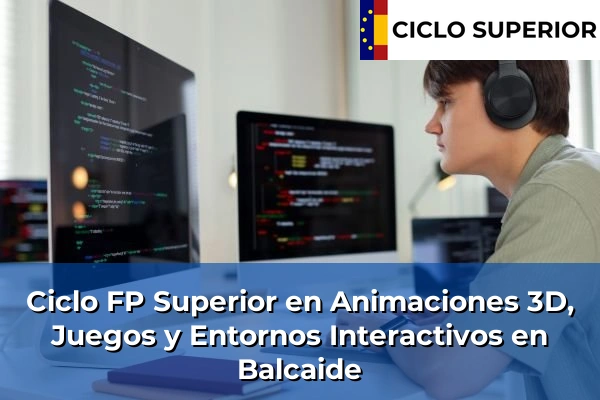 Ciclo FP de Grado Superior de Animaciones 3D, Juegos y Entornos Interactivos en Balcaide