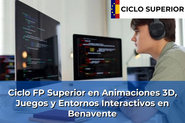 Ciclo FP de Grado Superior de Animaciones 3D, Juegos y Entornos Interactivos en Benavente