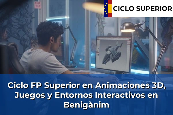 Ciclo FP de Grado Superior de Animaciones 3D, Juegos y Entornos Interactivos en Benigànim
