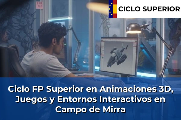 Ciclo FP de Grado Superior de Animaciones 3D, Juegos y Entornos Interactivos en Campo de Mirra