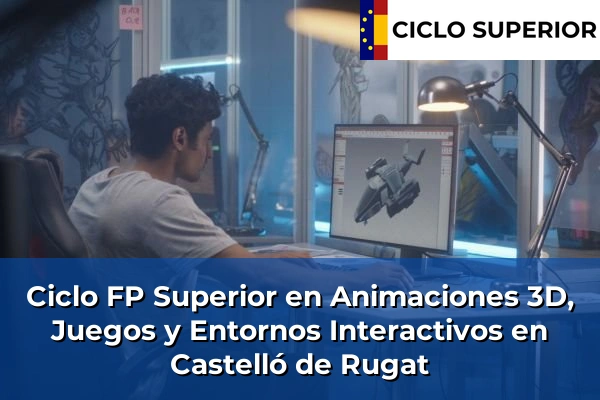 Ciclo FP de Grado Superior de Animaciones 3D, Juegos y Entornos Interactivos en Castelló de Rugat
