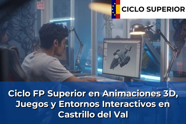 Ciclo FP de Grado Superior de Animaciones 3D, Juegos y Entornos Interactivos en Castrillo del Val