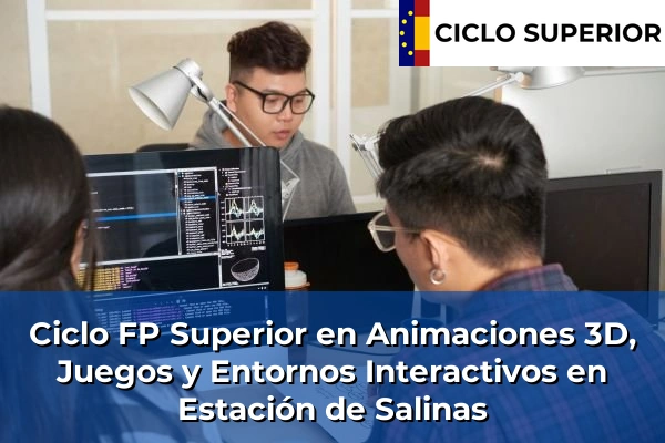 Ciclo FP de Grado Superior de Animaciones 3D, Juegos y Entornos Interactivos en Estación de Salinas