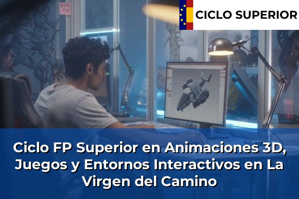 Ciclo FP de Grado Superior de Animaciones 3D, Juegos y Entornos Interactivos en La Virgen del Camino