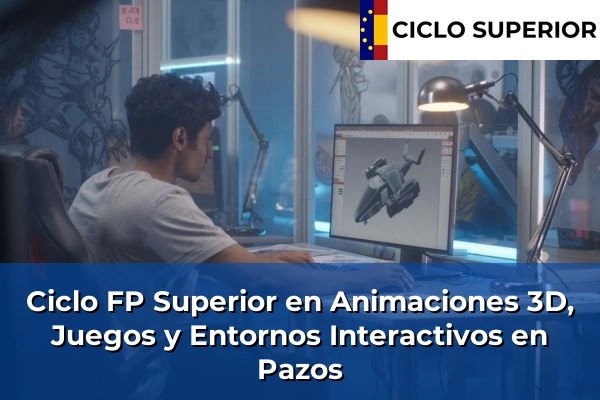 Ciclo FP de Grado Superior de Animaciones 3D, Juegos y Entornos Interactivos en Pazos