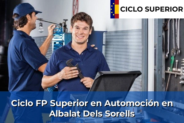 Ciclo FP de Grado Superior de Automoción en Albalat Dels Sorells