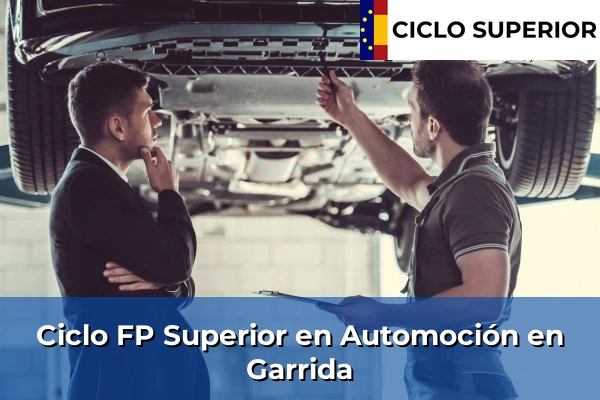 Ciclo FP de Grado Superior de Automoción en Garrida
