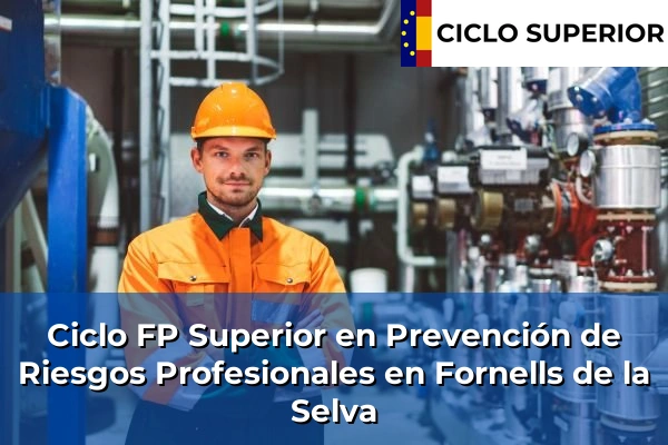 Ciclo FP de Grado Superior de Prevención de Riesgos Profesionales en Fornells de la Selva