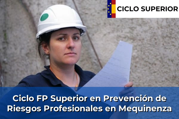Ciclo FP de Grado Superior de Prevención de Riesgos Profesionales en Mequinenza